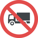 prohibition,forbidden,signaling,traffic sign,shapes and symbols,no trucks ok 